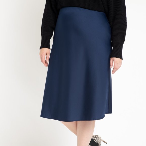 Satin Midi Skirt Never Worn! - Picture 1 of 1